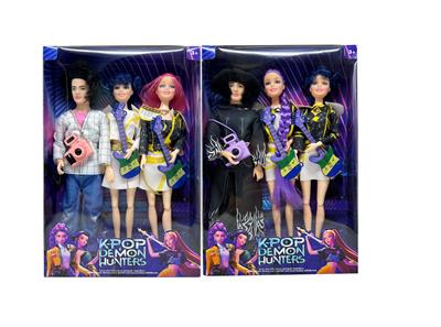 美泰版第1代K-POP 猎魔 12关节实身猎魔女团，带直播器材带吉他套装 - OBL10427723