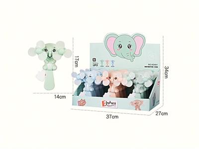 双头可爱象手压风扇手动风扇 - OBL10427812