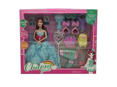 高档11.5寸9关节实身时装婚纱芭比带大吹机吸塑配件 - OBL10427953