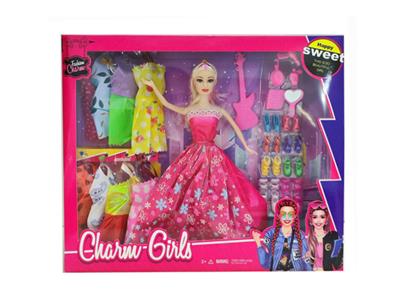 高档11.5寸活手实身大婚纱芭比带鞋子吸塑配件和小吉他配件吊衣 - OBL10427957