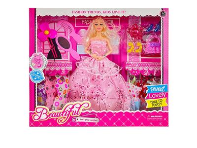 高档11.5寸9关节实身大婚纱芭比带梳子镜子和包包吸塑配件风车配件 - OBL10427963