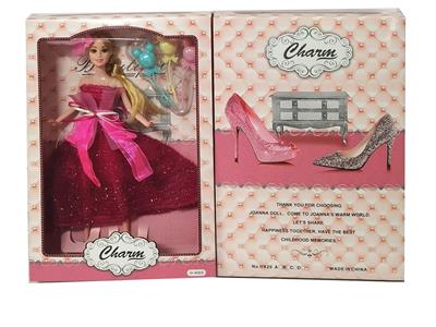 高档11.5寸9关节实身时装婚纱芭比带气球吸塑配件 - OBL10428006