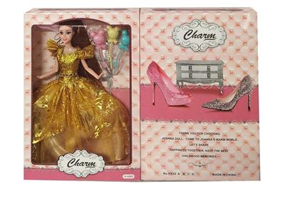 高档11.5寸9关节实身时装婚纱芭比带气球吸塑配件 - OBL10428007