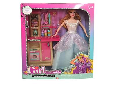 高档11.6寸活手实身时装婚纱芭比带大厨房柜子配件吸塑 - OBL10428026