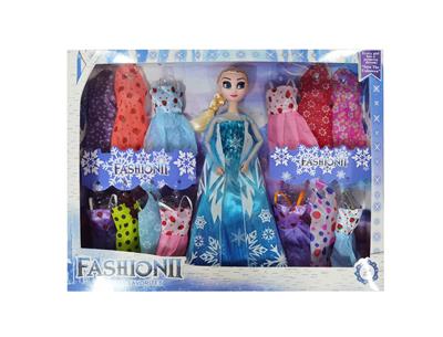 高档11.5寸实身12关节冰雪公主带吊裙13件 - OBL10428046