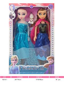 18寸空身冰雪奇缘娃娃 艾莎公主 安娜公主 二人装 加雪宝  包电LR44 2个纽扣电池 - OBL10428414