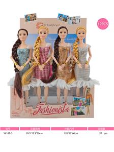 11寸实身九关节芭比娃娃 多色混装 - OBL10428455