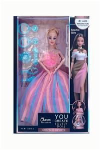 11.5寸实心芭比娃娃活动关节+耳环吸塑 套装 - OBL10428649