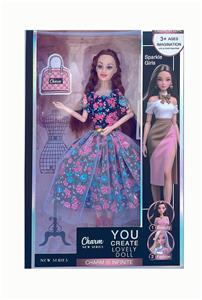 11.5寸实心芭比娃娃活动关节（大脚）（鞋子）套装 - OBL10428651