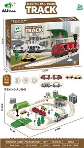 电动麦秆轨道套装【84PCS】带灯光音效包电 - OBL10429022