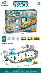 电动车头可遥控版现代轨道套装【44PCS】带灯光音效包电 - OBL10429034