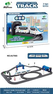 DIY电动轨道列车带声轨+IC红绿灯（83PCS) - OBL10429039