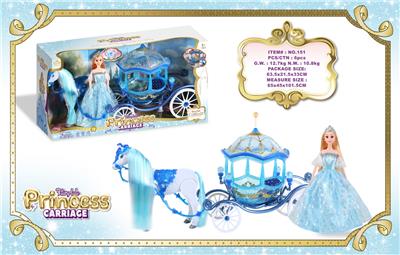 电动大马+古典马车+29CM实心关节公仔                                                                                                                                                     马叫声马蹄声（3粒5号电池不包）
古典车2色闪光（3粒AG13纽扣电池，包电） - OBL10429169