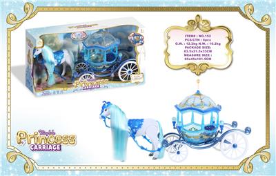 电动大马+古典马车                                                                                                                                                     马叫声马蹄声（3粒5号电池不包）
古典车2色闪光（3粒AG13纽扣电池，包电） - OBL10429170