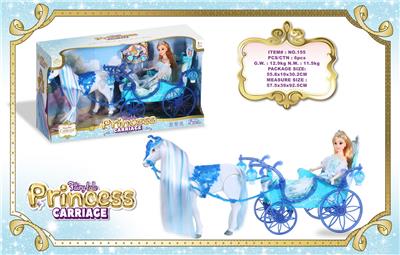 电动大马+大车斗+29CM实身公仔 
马叫声马蹄声（3节5号电池,不包）
 车斗2色闪光（2节5号AA电池,不包） - OBL10429173