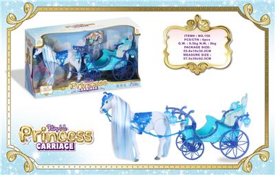 电动大马+大车斗 
马叫声马蹄声（3节5号电池,不包）
 车斗2色闪光（2节5号AA电池,不包） - OBL10429174