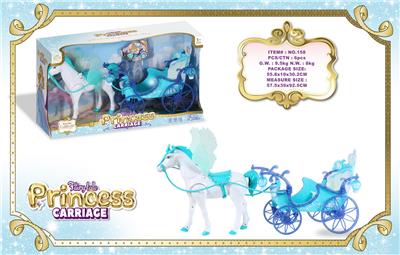 电动 飞马+大车斗 
马叫声马蹄声（4节5号电池,不包）
 车斗2色闪光（2节5号AA电池,不包） - OBL10429176