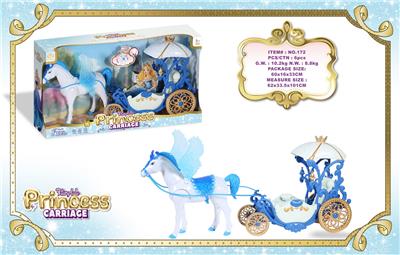 电动飞马+花亭马车                                                                                                                                                     马叫声马蹄声（4粒5号电池不包） - OBL10429190