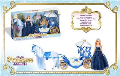 电动大马+花亭马车+29CM实心公仔                                                                                                                                                     马叫声马蹄声（3粒5号电池不包） - OBL10429191