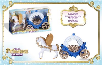 手动喷金大飞马+圆形南瓜车
（无任何电动功能） - OBL10429216