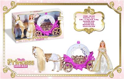 电动喷金大马+圆形南瓜车+29CM实身公仔 
马叫声马蹄声（3节5号电池,不包） - OBL10429217