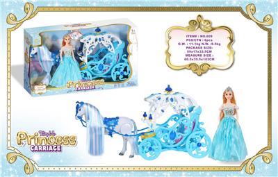 电动大马+ 镂空花车+29CM实身公仔
马叫声马蹄声（３节5号电池,不包） - OBL10429221