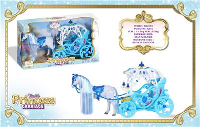 电动大马+ 镂空花车
马叫声马蹄声（３节5号电池,不包） - OBL10429222