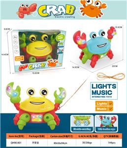 电动声光螃蟹+弹力牵绳 - OBL10429307