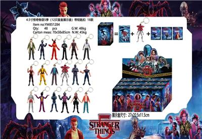4.5寸怪奇物语5季 12只盲盒展示盒+卡片（带钥匙扣）有盲袋 - OBL10429628