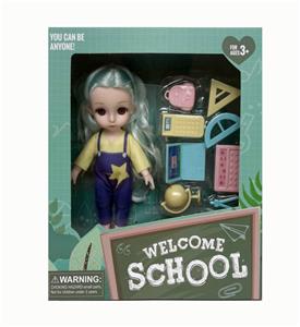 6寸13关节3D眼上学季娃娃/实身 - OBL10429675