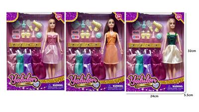 11.5寸实身关节换装娃娃/3款混装 - OBL10429719