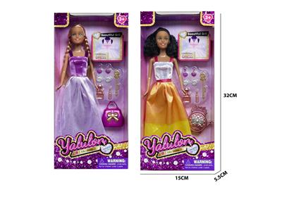 11.5寸实身棕色肤时尚娃娃/2款混装 - OBL10429724