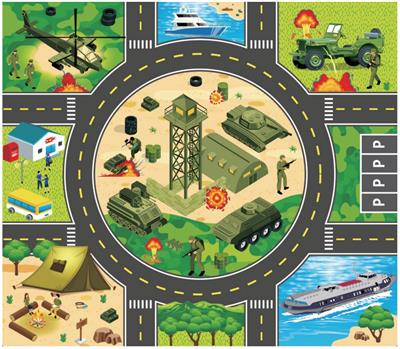 中号军事地图
80*70CM
无纺布，
加厚耐压耐皱，
可做地毯 - OBL10429864