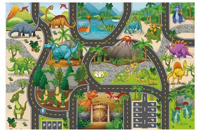 恐龙超大地图
145X98CM
无纺布，
加厚耐压耐皱，
可做地毯 - OBL10429866