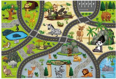 动物世界超大地图
145X98CM
无纺布，
加厚耐压耐皱，
可做地毯 - OBL10429871