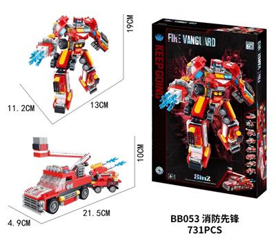 DIY拼装积木机甲 消防先锋(8IN2)
731PCS) - OBL10429980