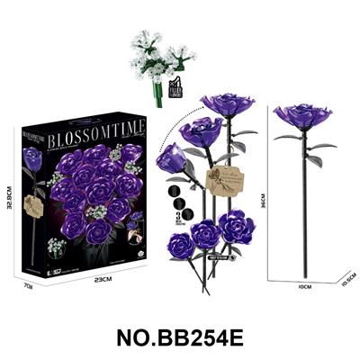 DIY拼装积木花  紫罗魅影花束-可旋转
（957PCS) - OBL10430017