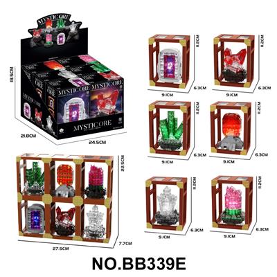 DIY拼装积木石 神秘矿石带灯光 包电
255/278/429/242/277PCS(6只/展示盒) - OBL10430036