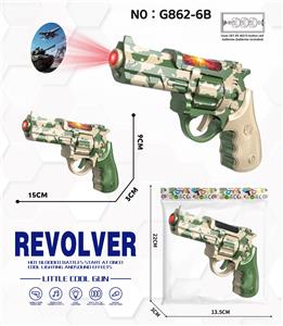 左轮-迷彩声光音乐投影小酷枪 - OBL10430122