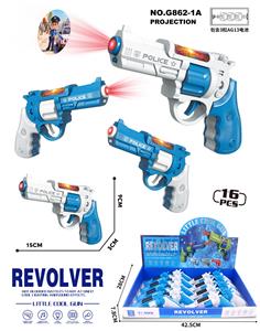 左轮-声光音乐投影小警枪 - OBL10430124