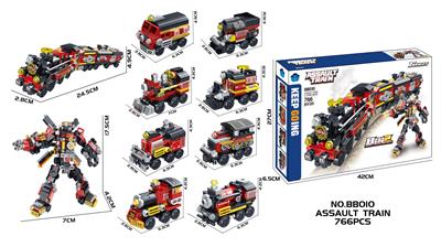 DIY益智拼装积木 机甲火车766PCS（8in2） - OBL10430255