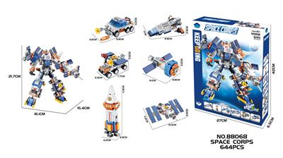 DIY益智拼装积木 太空军团644PCS（6in1） - OBL10430270