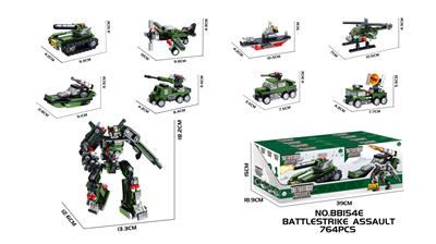 DIY益智拼装积木 战斗突击111/99/86/100/92/93（8in1） - OBL10430278