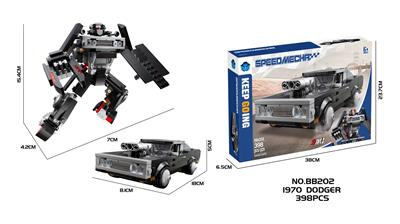 DIY益智拼装积木 1970道奇 398PCS - OBL10430288