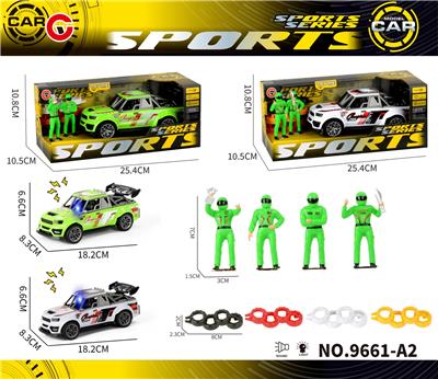 灯光声音惯性赛车+比赛人+轮胎 - OBL10430661