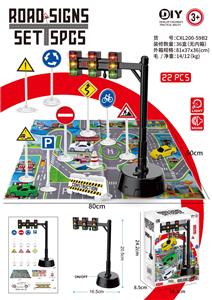 DIY益智红绿灯路标配合金小仔
声音灯光套装
(22PCS) - OBL10431534