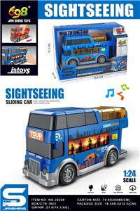 1:24小型双层巴士
（滑行&灯光音乐） - OBL10432075