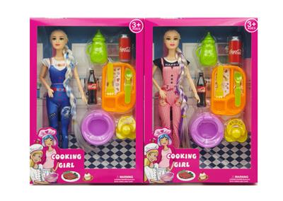 11寸实身9关节时尚芭比+配件 2款混装 - OBL10432126