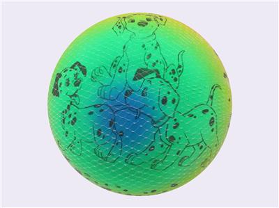 9-INCH SPOTTED DOG RAINBOW BALL - OBL10433484