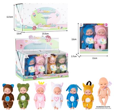 4寸实身2人睡眠娃娃带4声IC（6盒装） - OBL10437032
